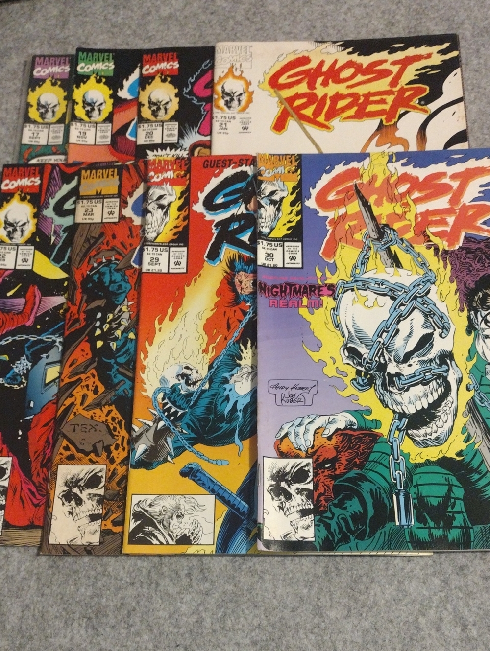 Ghost Rider Comic Book Lot - Multi-Color Covers